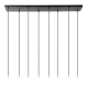 CHAYANNE - Lampa wisząca - 8xE14 - Black 05446/08/30 Lucide